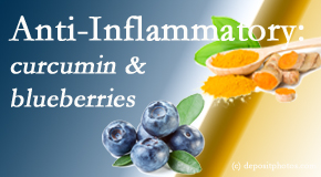 Johnson Chiropractic shares recent studies touting the anti-inflammatory benefits of curcumin and blueberries. 