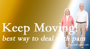 Johnson Chiropractic urges exercise for its anti-aging affects as well as its positive pain-coping effects.
