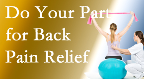 Johnson Chiropractic calls on back pain sufferers to participate in their own back pain relief recovery. 