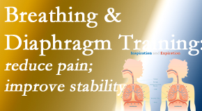 Johnson Chiropractic explains spine stability and how new research shows that breathing and diaphragm training help with back pain.