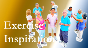 Johnson Chiropractic hopes to inspire exercise for back pain relief by listening closely and encouraging patients to exercise with others.