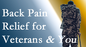 Johnson Chiropractic treats veterans with back pain and PTSD and stress.