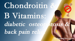 Johnson Chiropractic shares nutritional advice for back pain relief that includes chondroitin sulfate and B vitamins. 