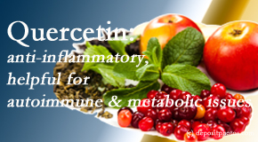 Johnson Chiropractic describes the benefits of quercetin for autoimmune, metabolic, and inflammatory diseases. 