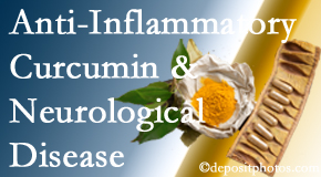 Johnson Chiropractic presents new findings on the benefit of curcumin on inflammation reduction and even neurological disease containment.