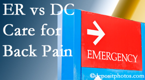 Johnson Chiropractic welcomes Richmond back pain patients to the clinic instead of the emergency room for pain meds whenever possible.