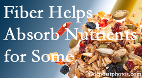 Johnson Chiropractic shares research about benefit of fiber for nutrient absorption and osteoporosis prevention/bone mineral density enhancement.