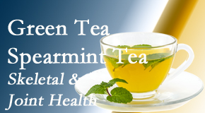 Johnson Chiropractic presents the benefits of green tea on skeletal health, a bonus for our Richmond chiropractic patients.