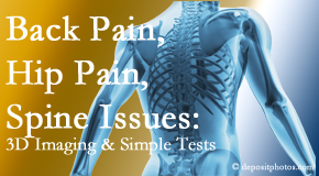 Johnson Chiropractic examines back pain patients for a variety of issues like back pain and hip pain and other spine issues with imaging and clinical tests that influence a relieving chiropractic treatment plan.