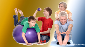Richmond exercise image of young and older people as part of chiropractic plan