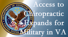 Richmond chiropractic care helps relieve spine pain and back pain for many locals, and its availability for veterans and military personnel increases in the VA to help more. 