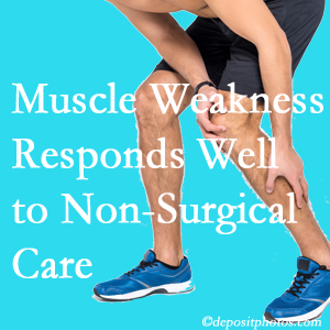  Richmond chiropractic non-surgical care often improves muscle weakness in back and leg pain patients.