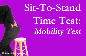 Richmond chiropractic patients are encouraged to check their mobility via the sit-to-stand test…and increase mobility by doing it!