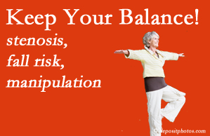 Johnson Chiropractic uses spinal manipulation among other services to improve balance in older patients at risk of falling and those with spinal stenosis.