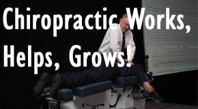 image of doctor performing chiropractic techniques