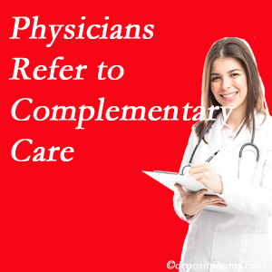 Johnson Chiropractic [presents how medical physicians are referring to complementary health approaches more, particularly for chiropractic manipulation and massage.