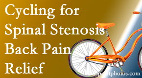 Johnson Chiropractic encourages exercise like cycling for back pain relief from lumbar spine stenosis.