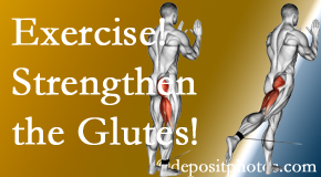 Richmond chiropractic care at Johnson Chiropractic incorporates exercise to strengthen glutes.