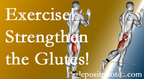 Richmond chiropractic care at Johnson Chiropractic includes exercise to strengthen glutes.