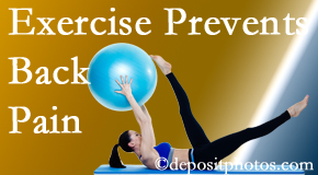 Johnson Chiropractic suggests Richmond back pain prevention with exercise.