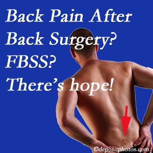 Richmond chiropractic care has a treatment plan for relieving post-back surgery continued pain (FBSS or failed back surgery syndrome).