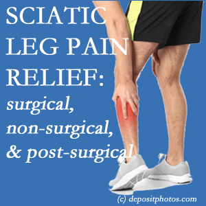 The Richmond chiropractic relieving treatment for sciatic leg pain works non-surgically and post-surgically for many sufferers.