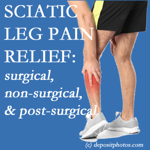 The Richmond chiropractic relieving care of sciatic leg pain works non-surgically and post-surgically for many sufferers.