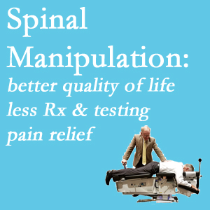 The Richmond chiropractic care provides spinal manipulation which research is describing as beneficial for pain relief, improved quality of life, and decreased risk of prescription medication use and excess testing.