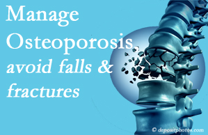 Johnson Chiropractic presents information on the benefit of managing osteoporosis to avoid falls and fractures as well tips on how to do that.