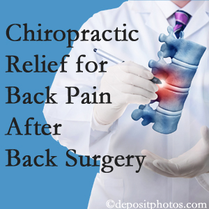 Johnson Chiropractic offers back pain relief to patients who have already undergone back surgery and still have pain.