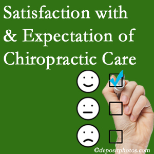 Richmond chiropractic care delivers patient satisfaction and meets patient expectations of pain relief.