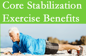 Johnson Chiropractic shares support for core stabilization exercises at any age in the management and prevention of back pain. 