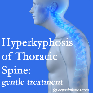 1 The Richmond chiropractic care of hyperkyphotic curves in the [thoracic spine in older people responds nicely to gentle chiropractic distraction care.