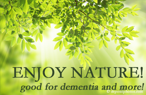 Johnson Chiropractic encourages our chiropractic patients to get out in nature! Interacting with nature is good for young and old alike, inspires independence, pleasure, and for dementia sufferers quite possibly even memory-triggering.